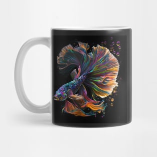 Rainbow Betta fish Mug